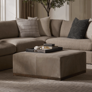 Felix Large Leather Ottoman